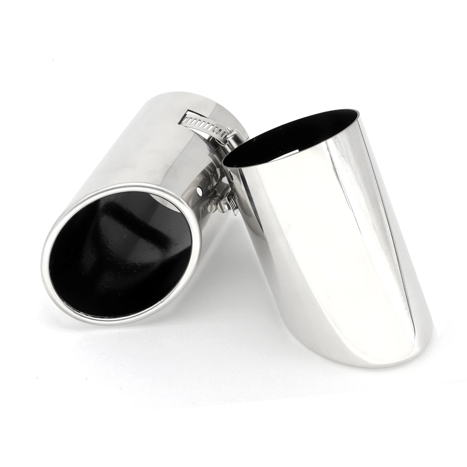For VW Passat CC 2009-2012 B6 3C 2005-2010 EOS 2006-2012 Stainless Steel Exhaust Muffler Tip Tail Pipe Tailpipe End Chrome Trim