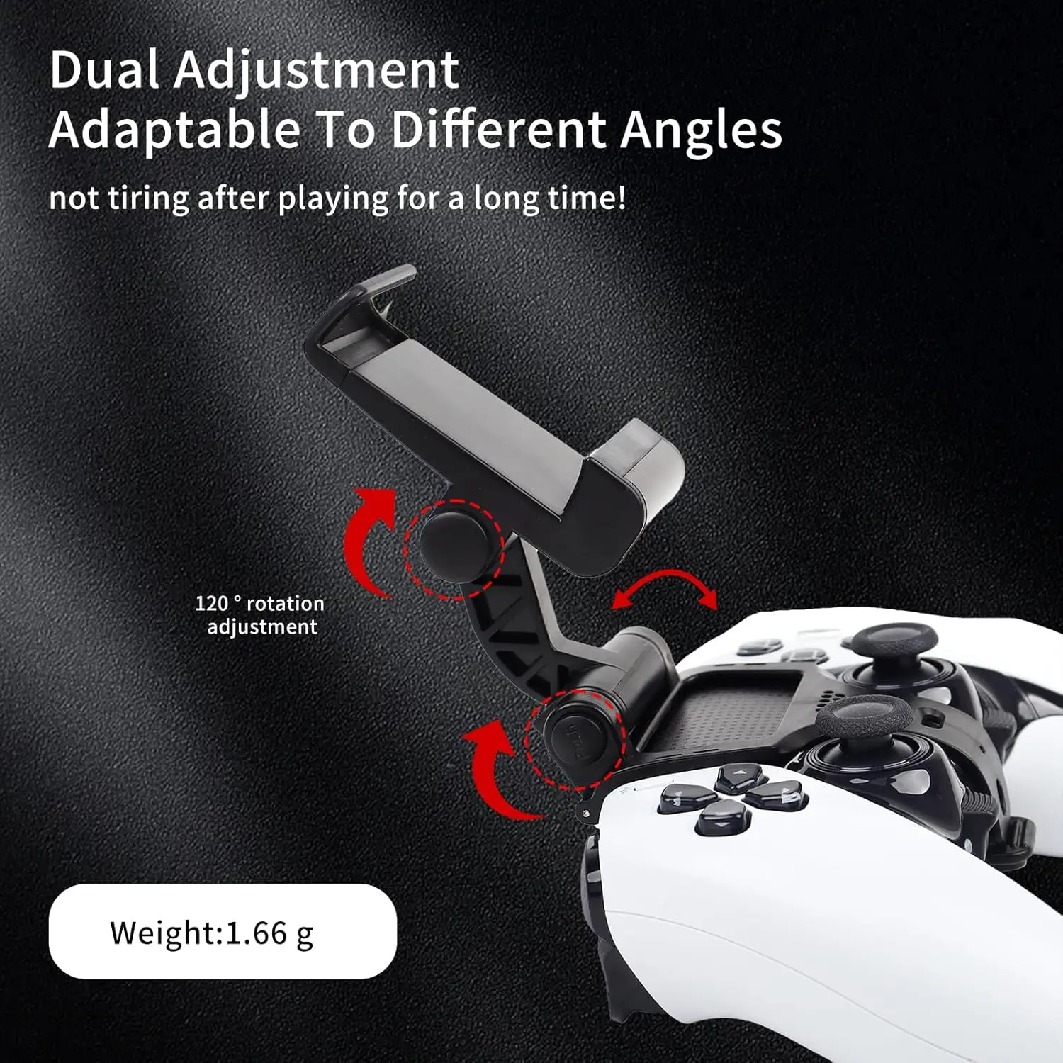Per PS5 Dualsense Edge Elite Controller Supporto per clip per montaggio su telefono regolabile Supporto per giochi mobili Supporto per gamepad Accessori - immagine 5