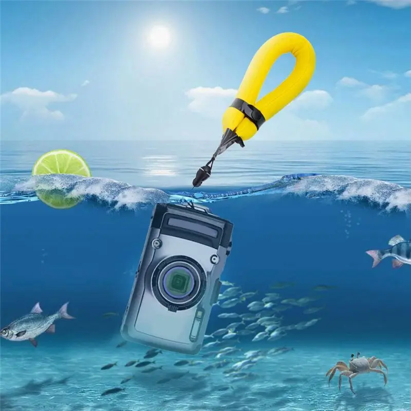 고프로용 카메라 플로트 스트랩, 물에 뜨는 방지 팔찌형 폰 플로팅 스트랩, 액션 카메라용 방수 플로트 스트랩