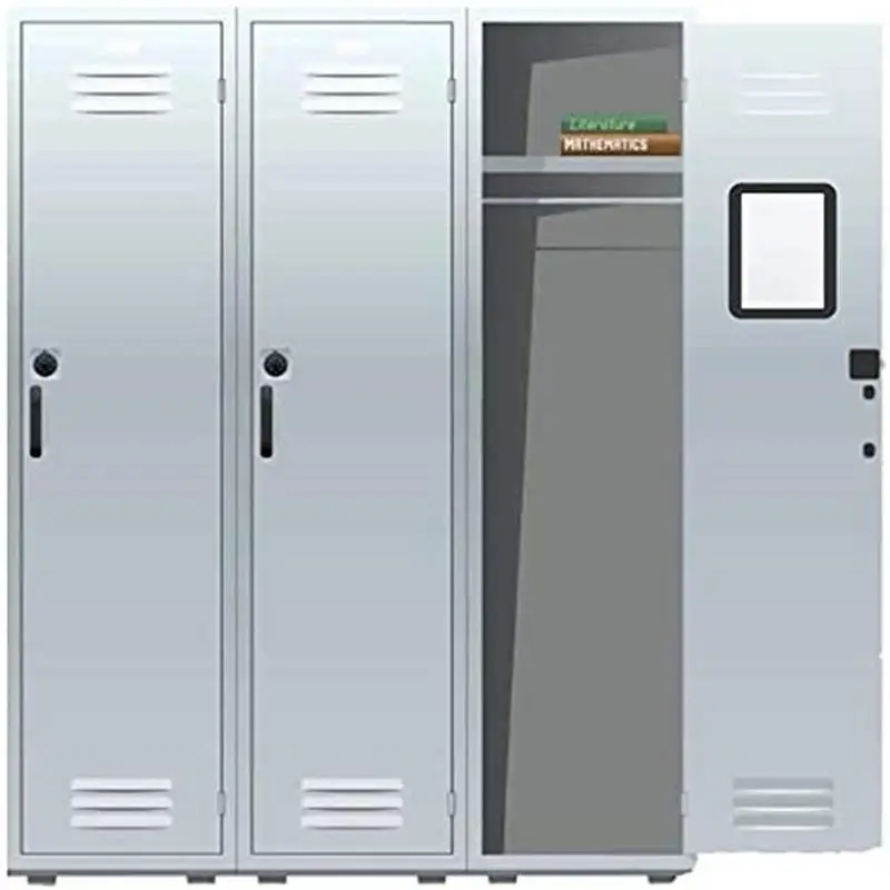 Boxgear Miroir Magnétique Pour Casier – 12,7 X 17,8 Cm – Pour Casier D'école, Salle De Bain, Réfrigérateur Domestique, Accessoire De Casier, Boîte à Outils D'atelier Ou Armoire De Bureau (noir