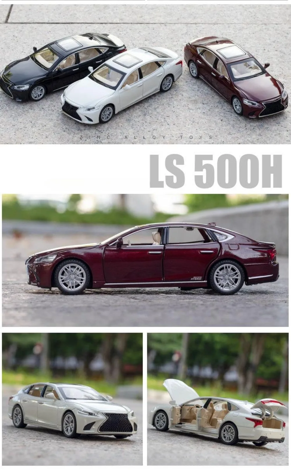 レクサス LS 500h LEXUS LS 500h ミニカー ENCHERY 1:64 LEXUS LS500h Diecast Model Car | eBay