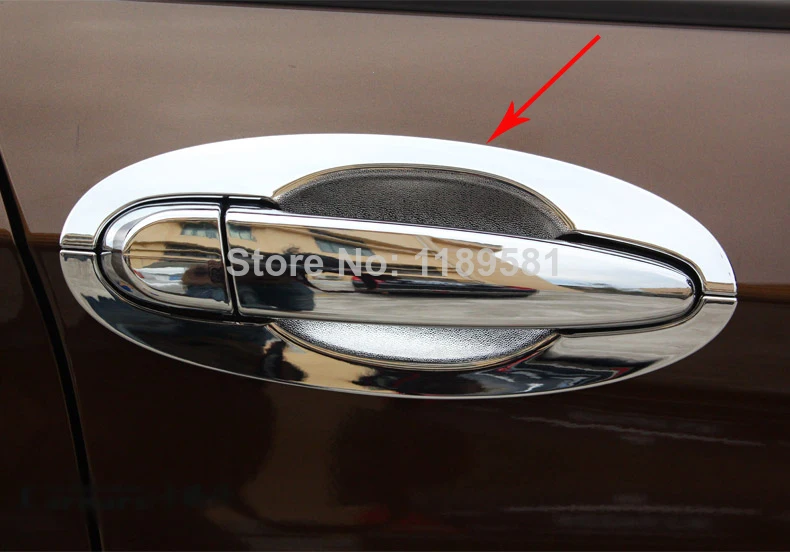 

For BMW X1 2010 2011 2012 2013 2014 2015 ABS Chrome Door Bowl Trim new Car Accessories Stickers
