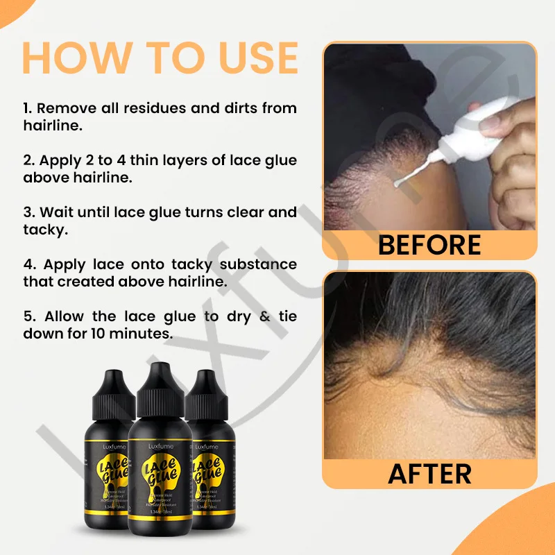 1.34oz 38ml Lace Wig Glue Hair Replacement Adhesive and Wig Glue Remover 1oz 30ml Combine for Lace Front Hair Extensions wig glue lace wig glue wig glue remover