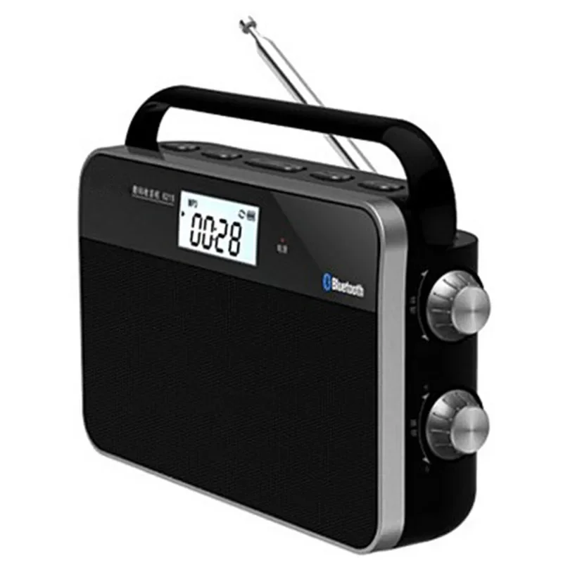 휴대용 DSP 디지털 라디오 FM AM 대역 고감도 방송 블루투스 카드, 방송 시계 제어 라디오 스테레오 MP3 플레이어