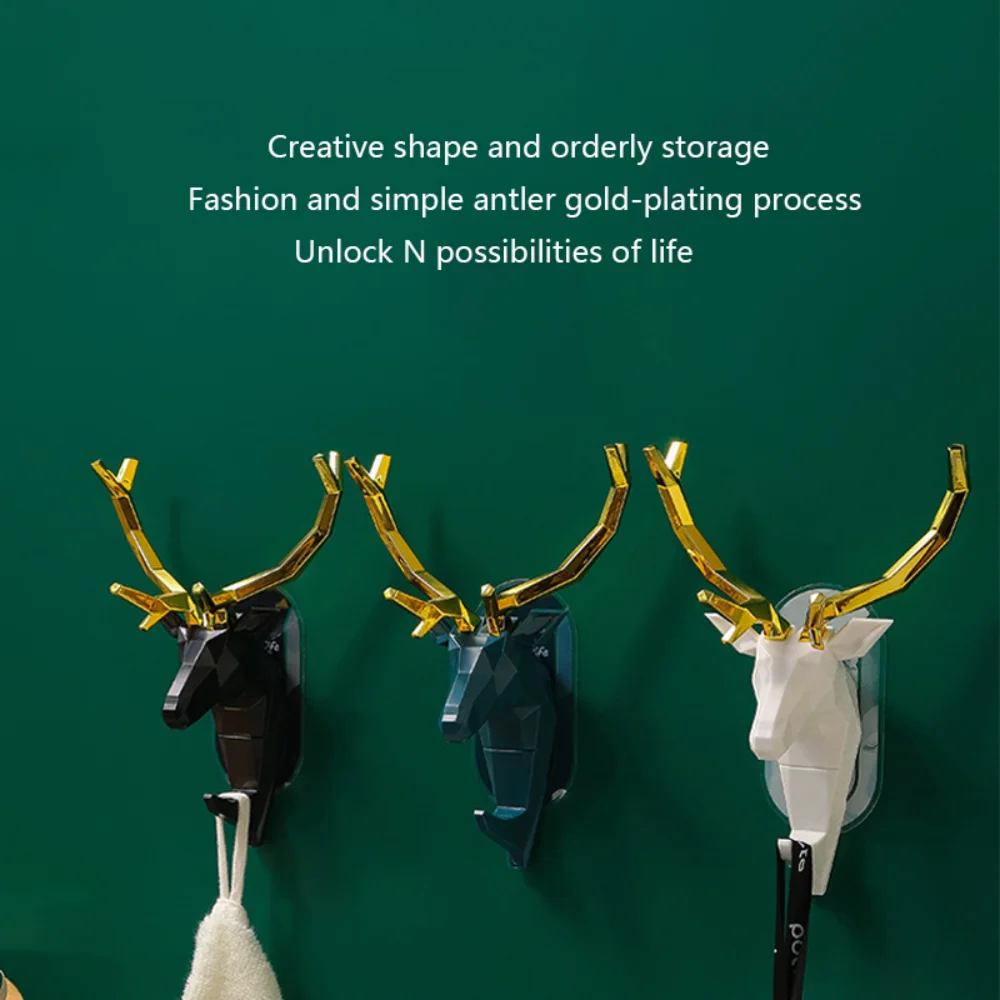 

Deer horn light luxury home decoration animal hook wall shelf wall hanging creative wall personality deer head wall key rack