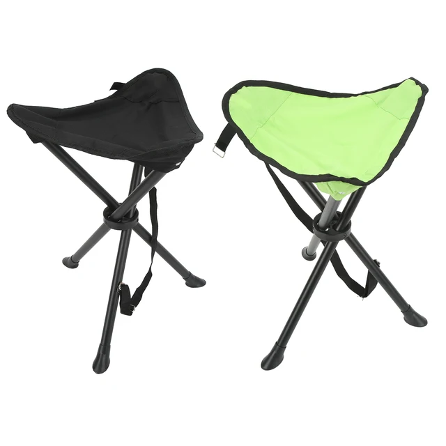 Gavigain Tabouret Pliable Avec Trépied, Charge De 200 Kg, Antidérapant, Bonne Stabilité, Chaise Pliable Portable Pour La Pêche En Plein Air, Le Camping, Les Pique-niques (Noir