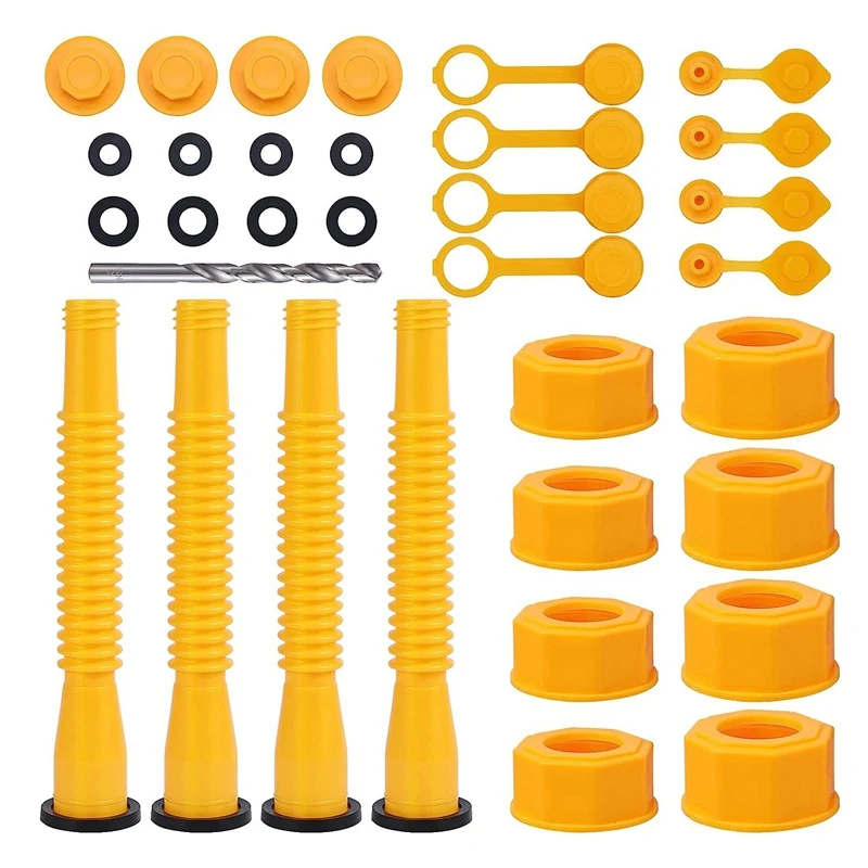 

33Pcs Gasoline Can Nozzle Plastic Nozzle Replacement Gasoline Spouts For Gasoline 5 Gallon, Old Style Gas Can Spout Kit