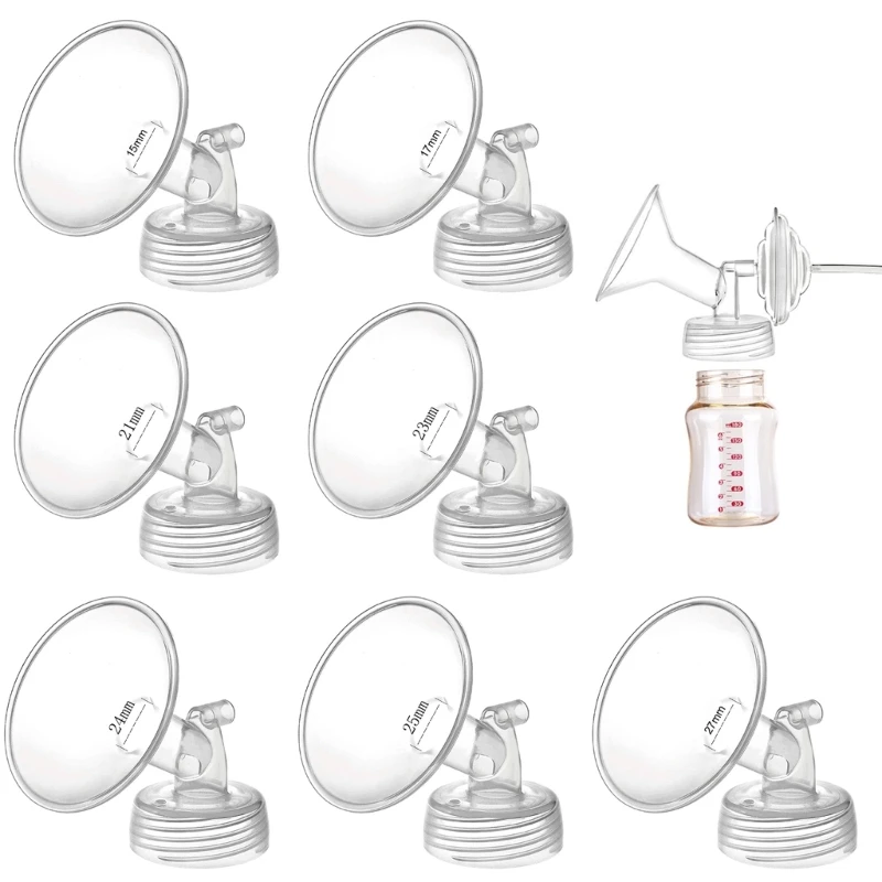 Portable Wide Neck Pump Parts Plastic Wide Neck Hornshape Cover Electric Breast Pump Spare Parts used for Electric Pump