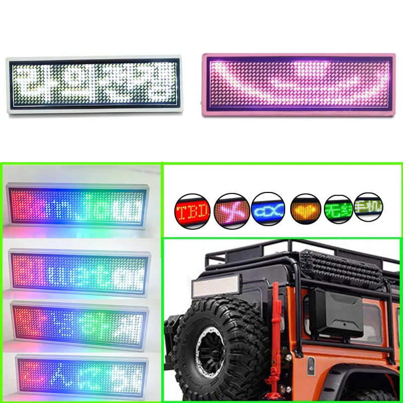RC-Climbing-Car-Customized-Text-Led-Display-for-1-10-RC-Crawler-Traxxas ...