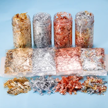 Gold Leaf Flakes Resin Glitter Set 1