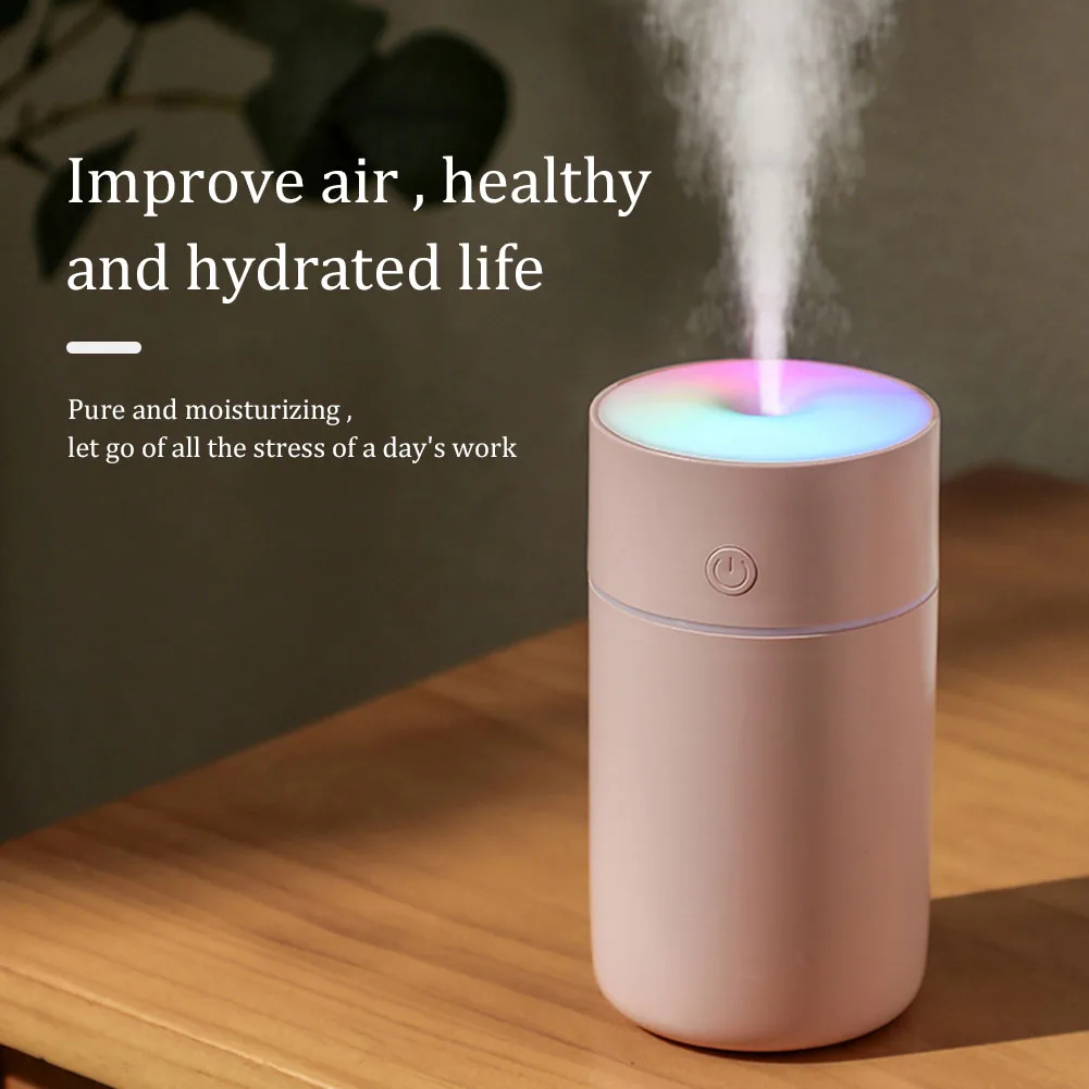 Air Humidifier Mini LED 230ml Aroma Essential Oil Diffuser USB Rechargeable Home Air Freshener