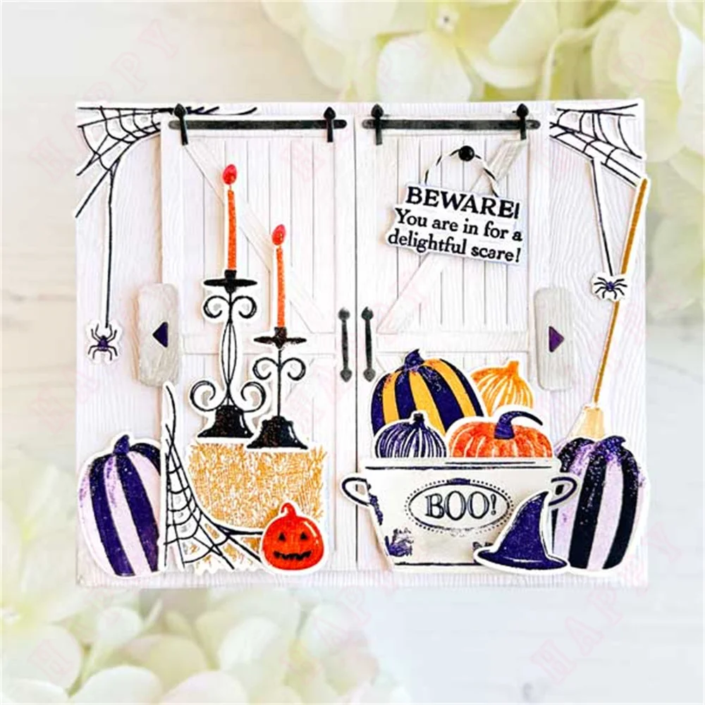 가을 축복 메탈 커팅 다이 스탬프 스텐실 DIY 가을 부츠 다이 스크랩북 카드 용지 엠보싱 템플릿 할로윈 2025 신상품