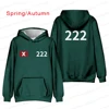 Spring/Autumn Popular Film And Television Hits Korean Drama Cosplay Costume Calamari Games Disguise Men Hoodies Team Sweatshirts 4