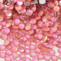 1440 pièces de strass en verre à dos plat, cristaux AB, tailles variées pour le nail art, les vêtements, l'artisanat et la décoration de bijoux 3