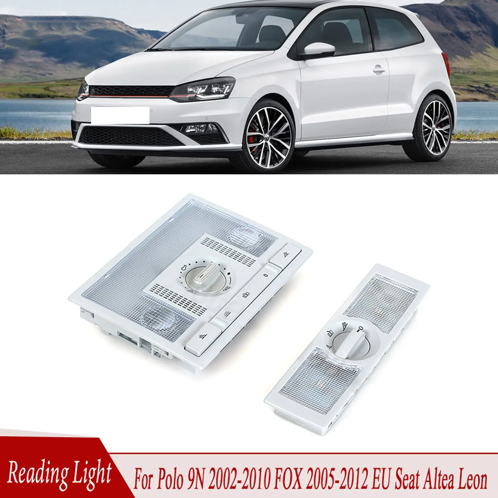 

Car Front Roof Reading Light For-VW-Polo 9N TOURAN 2002-2010 6Q0959613A