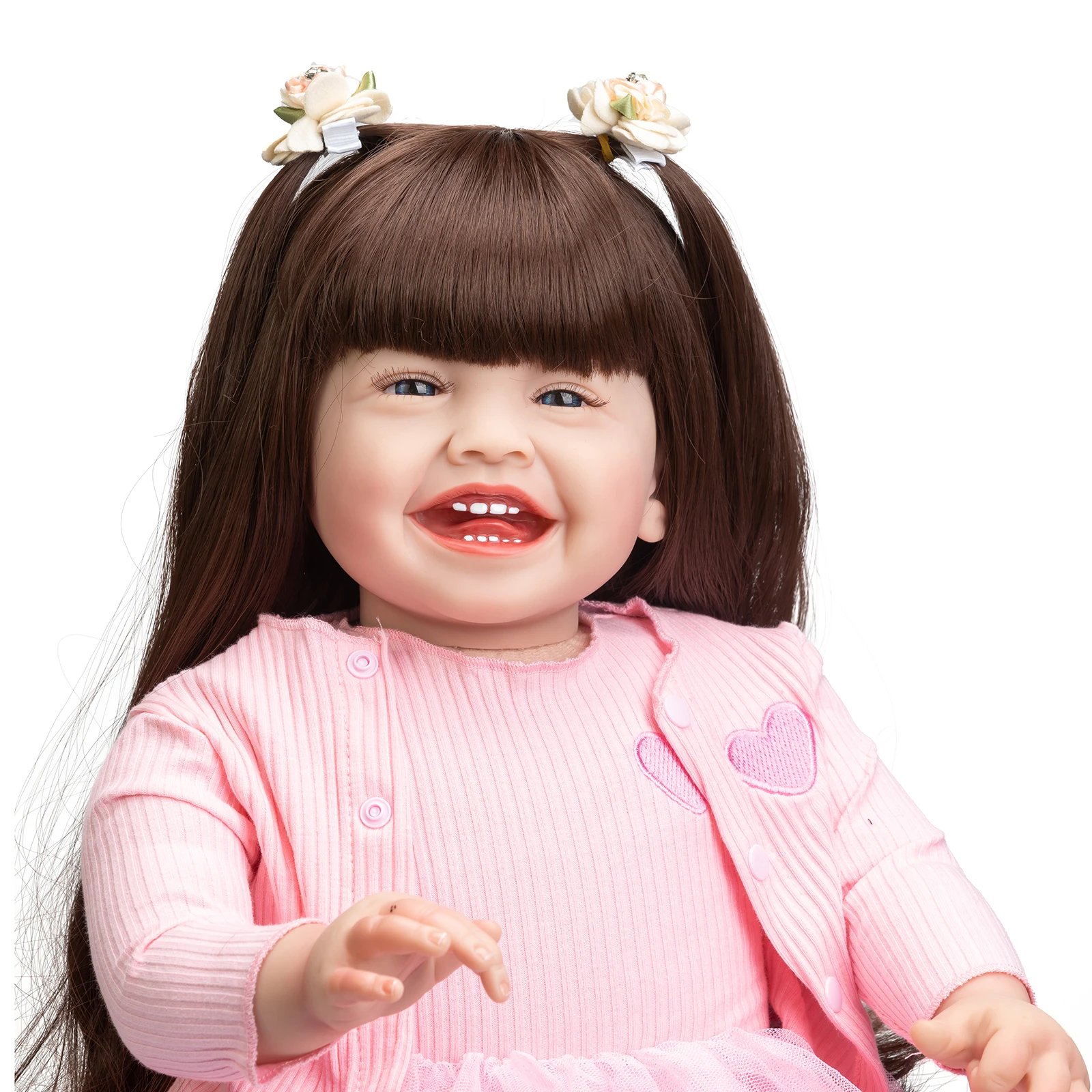 BONEKA POUPÉES PERRUQUE Vrai Mohair Taille 9-10 Pouce/ 23-25 CM Pour