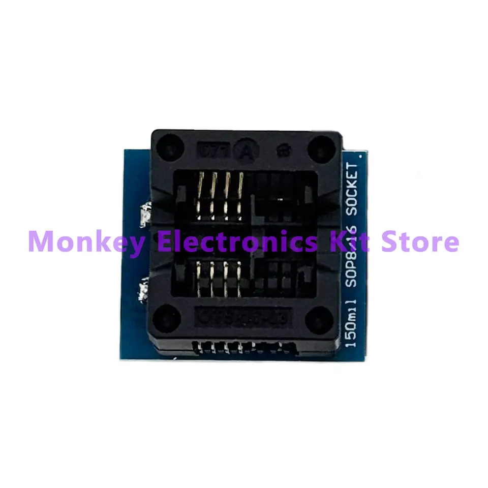 CH341A/B Programmer adapter+SOP8 clip+SOIC8 adapter with cable+1.8V adapter CH341A EEPROM Flash BIOS USB programmer ZIF adapter image 7