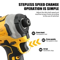 DeWalt Dcd805 Dcf850 DWBAG tournevis à moteur sans brosse au Lithium tournevis électrique perceuse à main électrique perceuse à percussion 4
