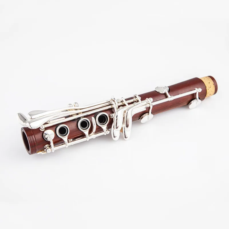 New B-Flat Red Wood Professional Clarinet with Case Accessories, Professional Clarinet, High Quality,Clarinet Silvering keys