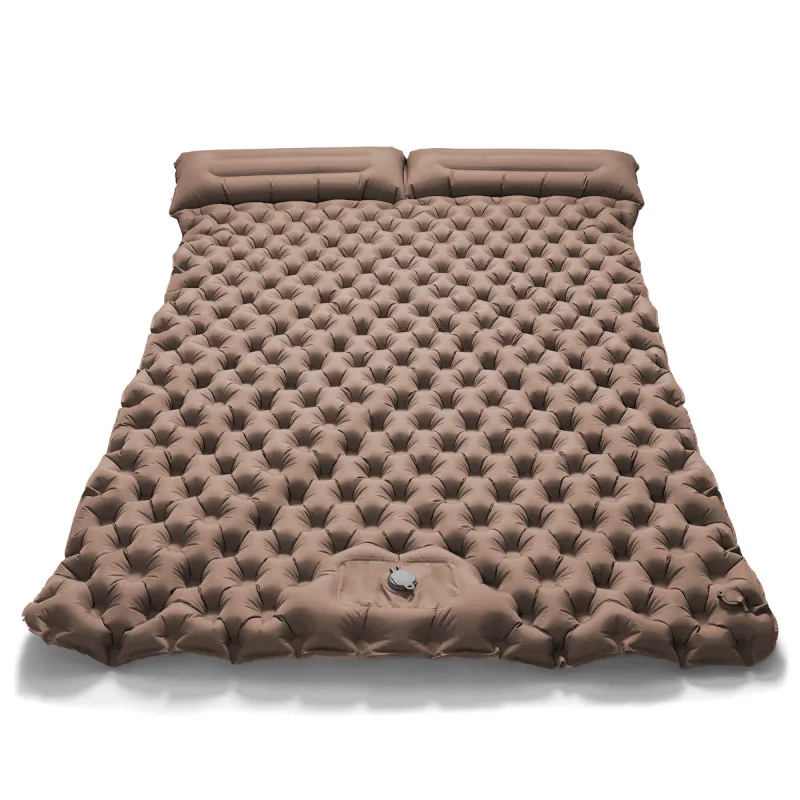 

Outdoor Camping Double Inflatable Mattress Outdoor Sleeping Pad Bed Ultralight Folding Travel Air Mat Cushion Moistureproof