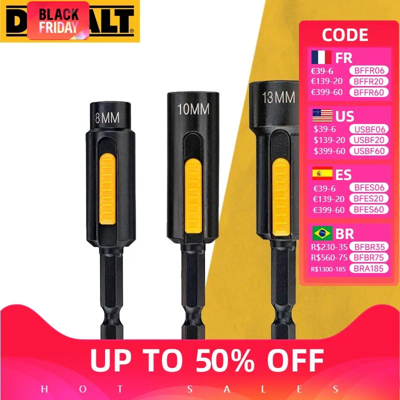 DEWALT DT7430 DT7440 DT7450 ทําความสะอาดหกเหลี่ยม Magnetic Nut 8/10/13 มม.ซ็อกเก็ตไดร์เวอร์ Dewalt เครื่องมืออุปกรณ์เสริม 1