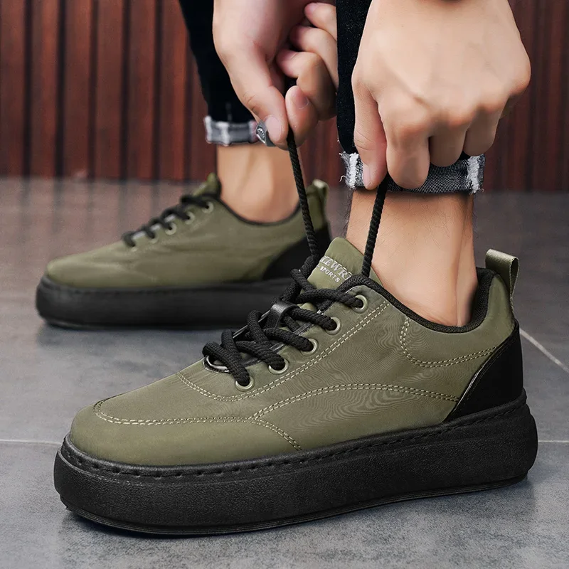 Winter Men's Thick-soled Casual Shoes Down Cloth Waterproof Lightweight Warm Outdoor Casual Shoes Plus Velvet Thickened Sneakers 4