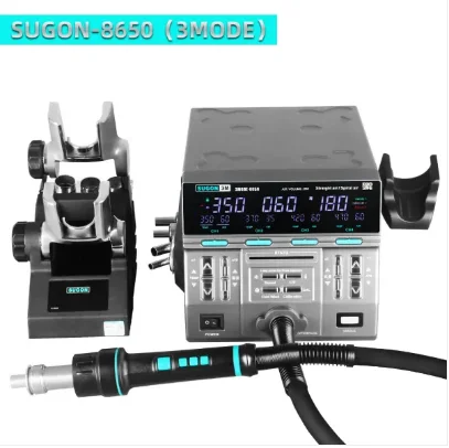 

SUGON 8650 1300W Hot Air Rework Station 3 Mode Digital Display Intelligent BGA Rework Station For BGA PCB Chip Repair Tool