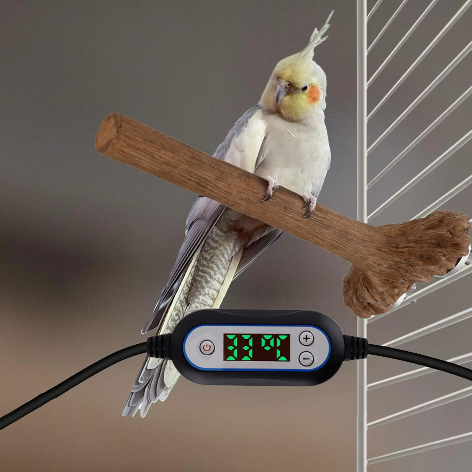 Lampada Riscaldante Per Gabbie Uccelli - Illuminazione Simulata Naturale, Protezione Antiscottatura, Per Pappagalli, Rettili E Piccoli Animali - 7