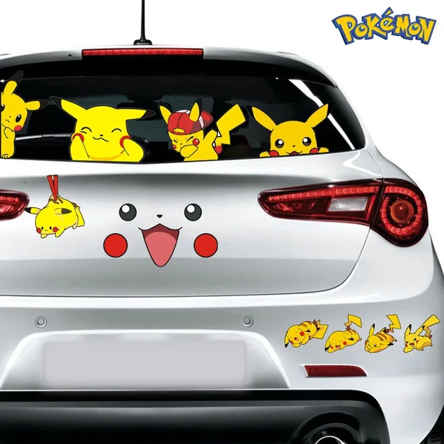 Pokemon Pikachu Auto Car Sticker, Windshield Auto Pokemon