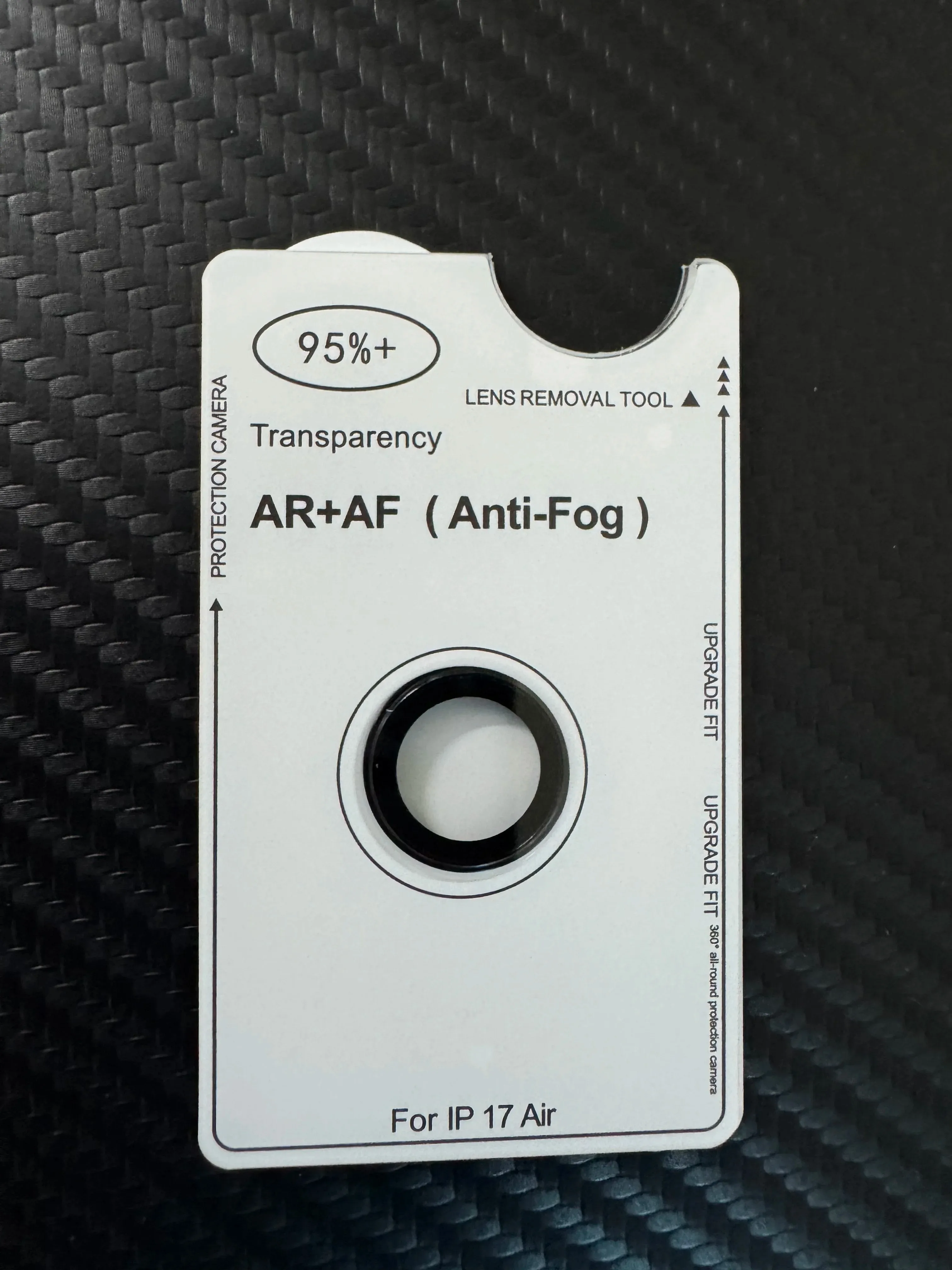 Air Original AR AF Anti-Fog Tempered Glass Camera Protector Film – Black, Silver, Grey, Gold