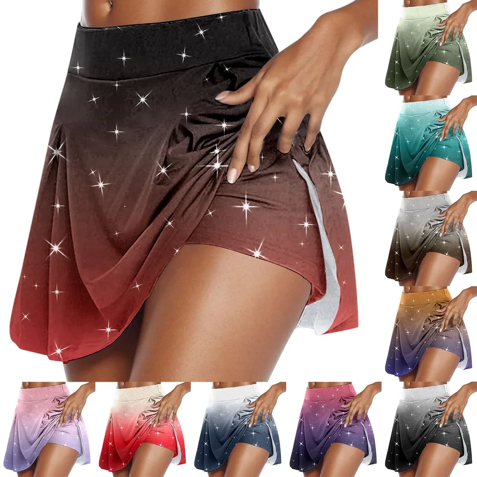 Falda De Tenis Casual Para Mujer - Tejido Suave, Elástica, Ideal Para Deporte Y Día A Día