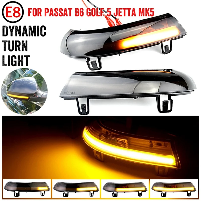 Dynamic Blinker Turn Signal Led Mirror Light Indicator For Golf 5 gti