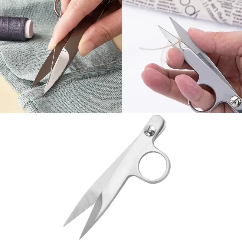 Sewing Scissors Professional Stainless Steel Fabric Thread Embroidery Scissors Ceramic Blades Yarn Shears Multi-Purpose
