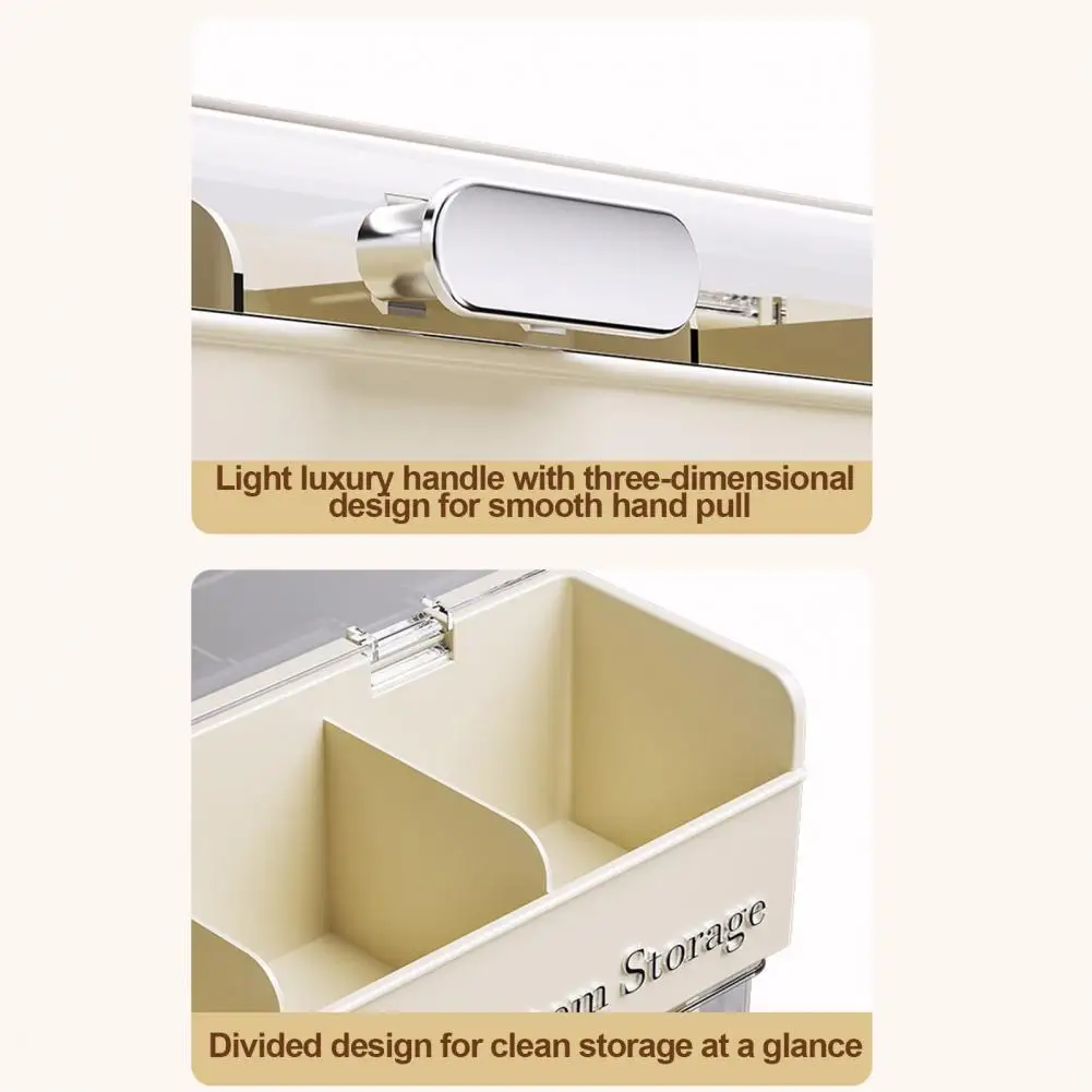

Wall-mounted Storage Box Capacity Wall Mount Socks Underwear Organizer Dustproof Multifunctional Holder Transparent Bathroom