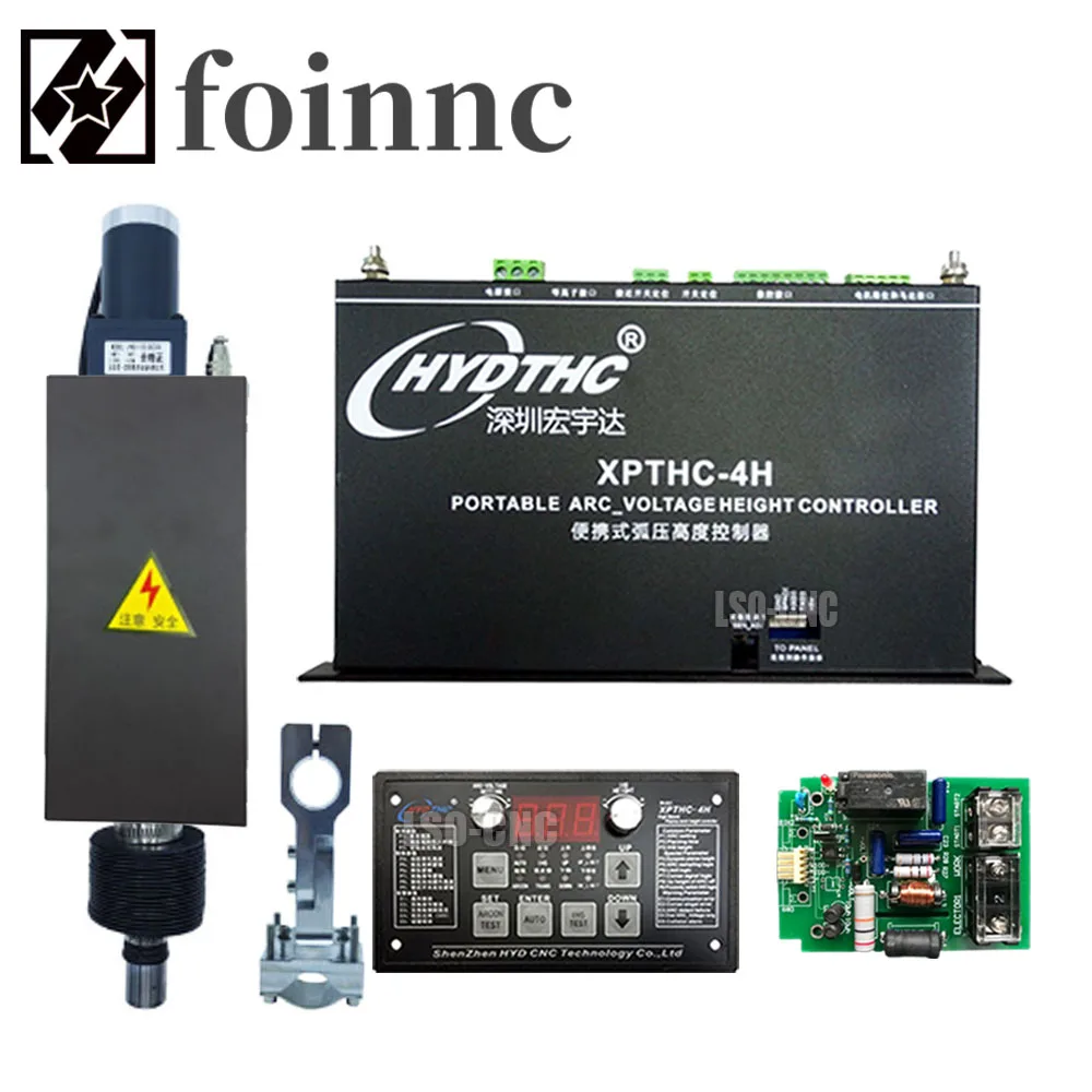 Cnc Xpthc-4h Arc Voltage Height Controller Thc Flame Plasma Cutting Machine Torch Height Controller +130mm Lifter Jykb-130-dc24v