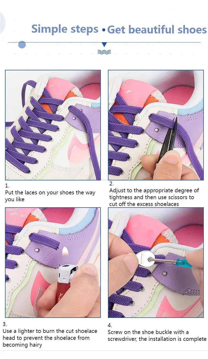 Diamant bunte elastische Schnürsenkel Sneakers flache Schnürsenkel für Schuhe Strass Schnürsenkel ohne Krawatten keine Krawatte Schnürsenkel Kinder Erwachsene – Detail 12