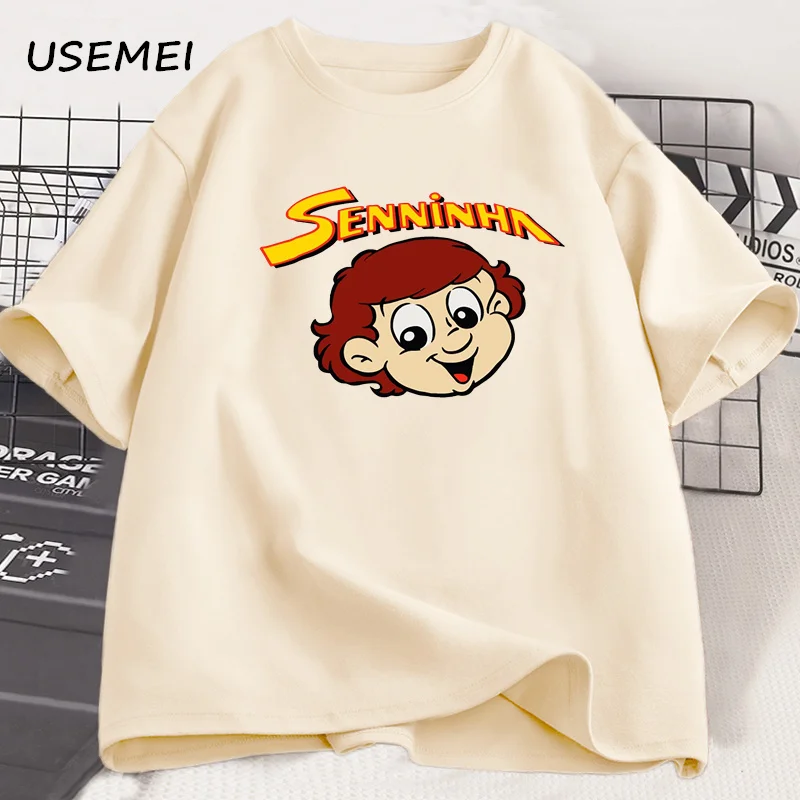Seltenes Vintage 90er Ayrton Senna Senninha Deadstock T-Shirt Ayrton Senna Foundation T-Shirt Baumwolle Kurzarm Herren T-Shirts