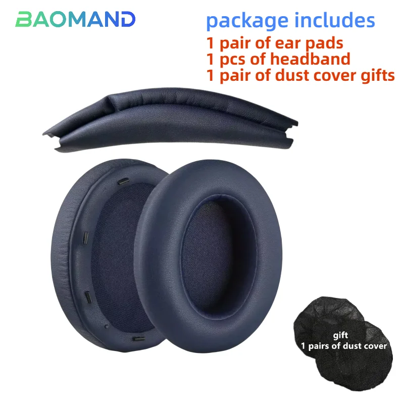 1 takım Yedek Kulak Pedleri Kulak Yastıkları Kafa Bandı Sony/Sony WH-XB910N Kulaklıklar Bellek Köpük Kulak minder örtüsü