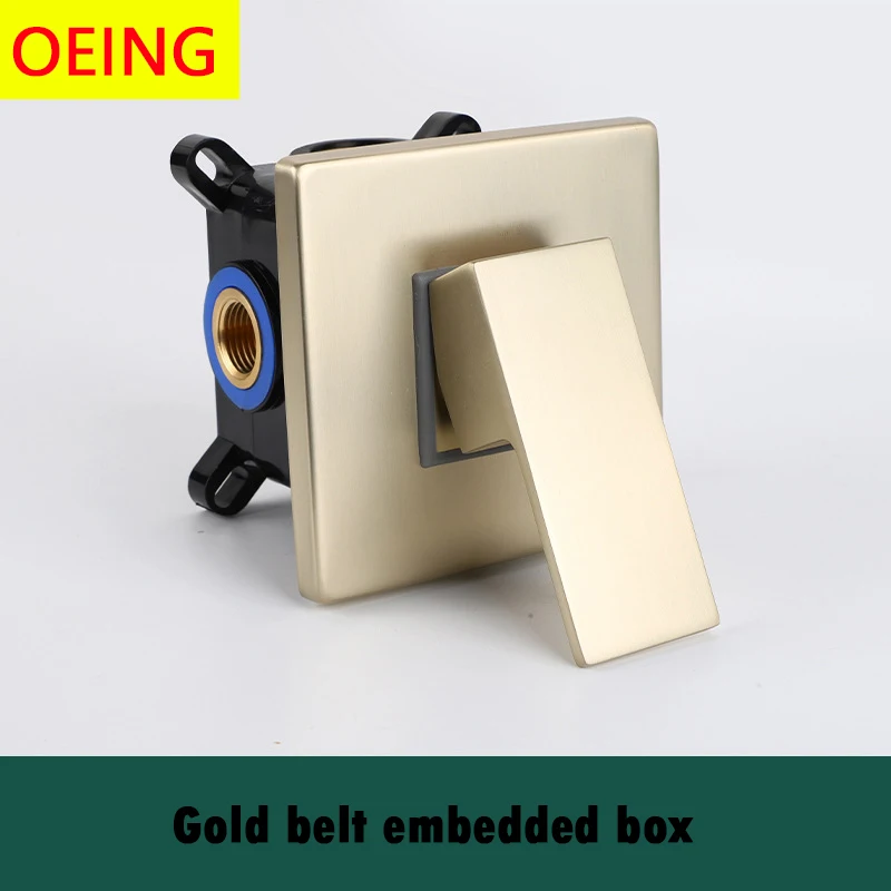 

Concealed Embedded Box Mixed Water Valve Square Concealed Sprinkler Cover Single Function Two In And One Out