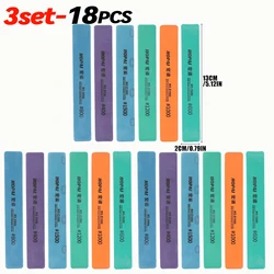 Sanding Sticks Set - Home Semi - Rigid Sandpaper for Wet & Dry Use, Ideal for DIY Model Polishing and Detailing (3 Sets- 18PCS)