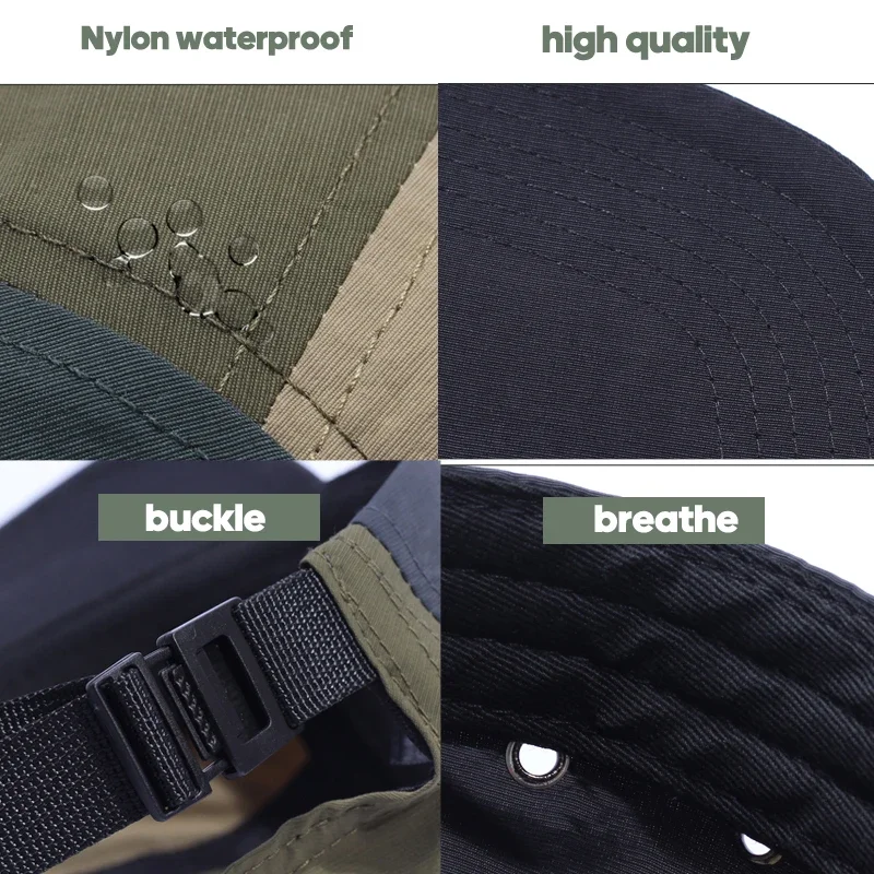 America Summer Hip hop  Flat Baseball Cap for Men Women Hiking Camp Waterproof Cap Outdoors  Sun Hat  Fishing 5 Panel Cap 6