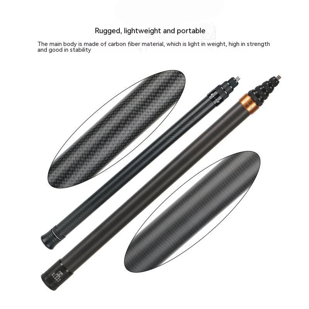 Insta360 X5용 투명 셀카봉 카본 투명 셀카봉 확장형 액션 카메라 범용 마운트