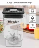 Commercial Smoothie Machine Fruit Milkshake Maker Juicer English Panel Low Noise Kitchen Ice Smoothies Blender Mixer 2200W 4