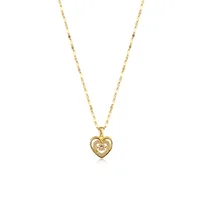 Collier avec pendentif en forme de cœur battant en cristal pour femmes, mode coréenne, chaîne de clavicule en acier inoxydable, bijoux de mariage Sexy 6