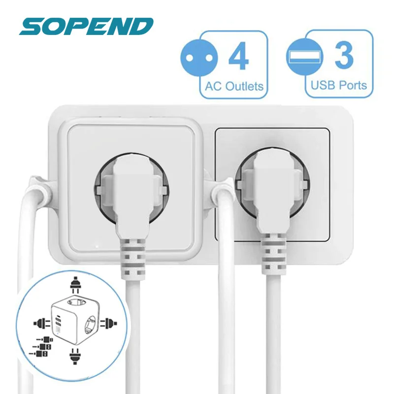 Power Strip Multiple Usb C Ports Multiple Outlet Power Strip Power