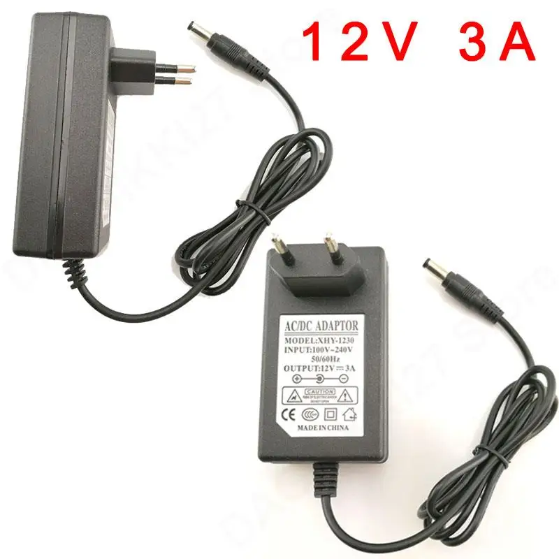 9V 1A DC Power Supply Adapter With 8 Tips - Universal 5.5x2.5mm Plug For Electronics
