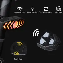 

1 Set Shockproof 5 Lighting Modes Bicycle Rear Light PC Wireless Remote Control Tail Light for Night Riding