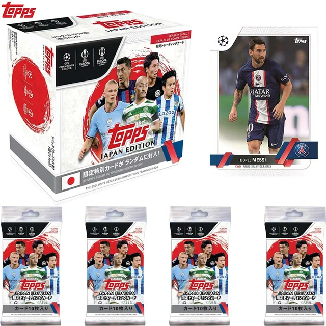 Topps de football Uefa Champions League, édition japonaise, carte  Ballsuperstar, Messi Haaland, collection limitée, cartes en stock, 2023 -  AliExpress