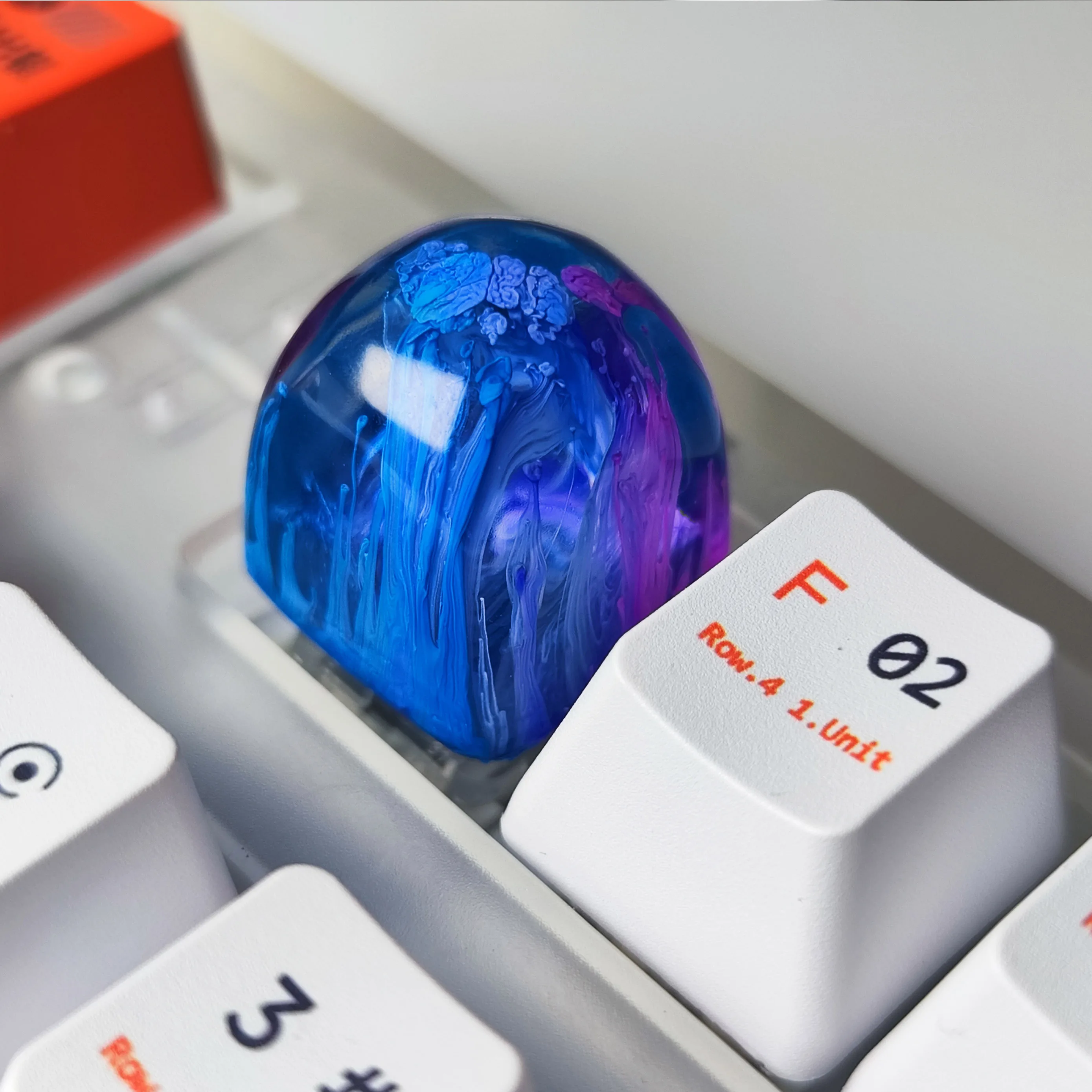 Personalidade Handmade Keycap para Cherry mx Switch Gamer Teclado Retroiluminado Mecânico Dom Keycaps Substituir Artisan Resina Rgb Keycaps