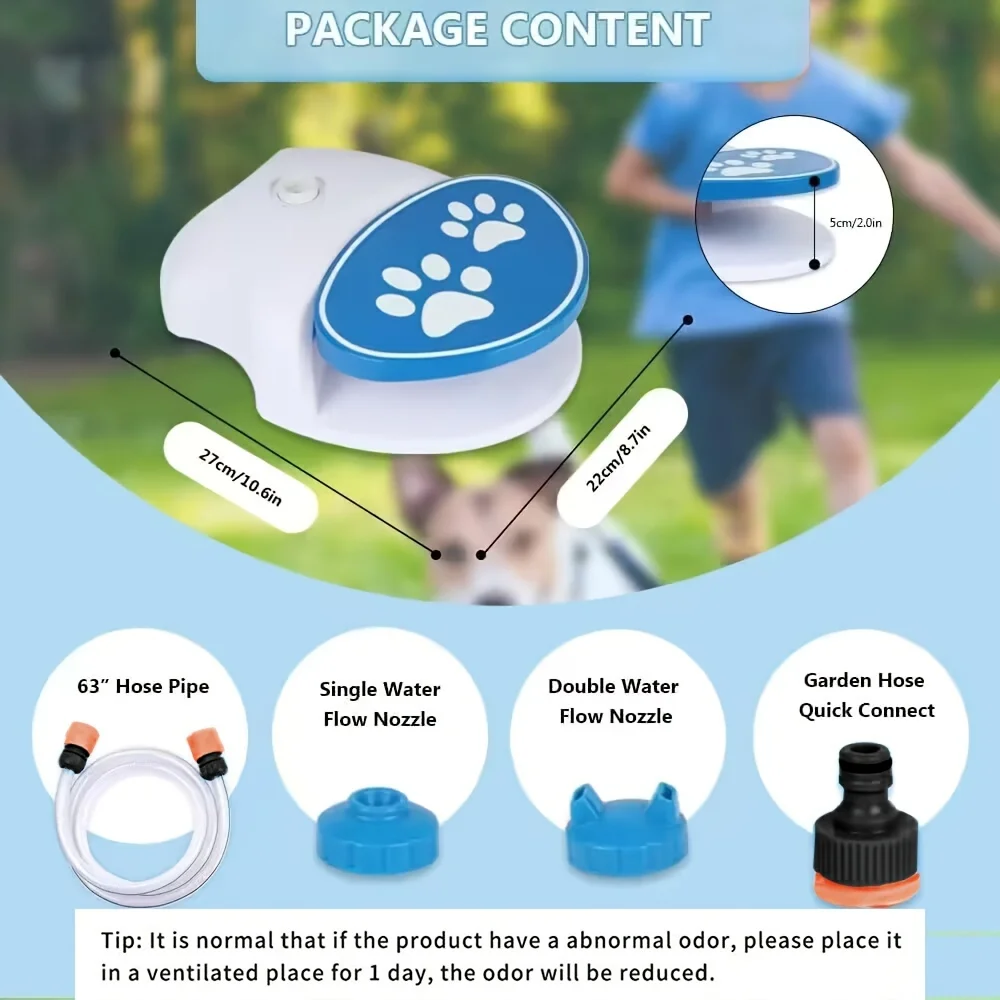 Pet Outdoor Step-on Press Type Summer Outdoor Feeding Waterer Step-on Waterer Dog Step-on Water Toy Outdoor Pet Interactive Toy 6